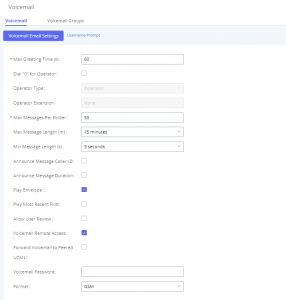 Voicemail - Documentation Center