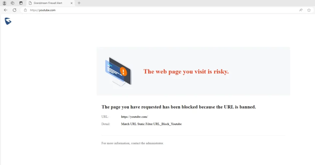 Youtube Blocked Access - Documentation Center