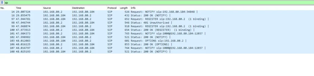 account registered through SIP NOTIFY - Documentation Center