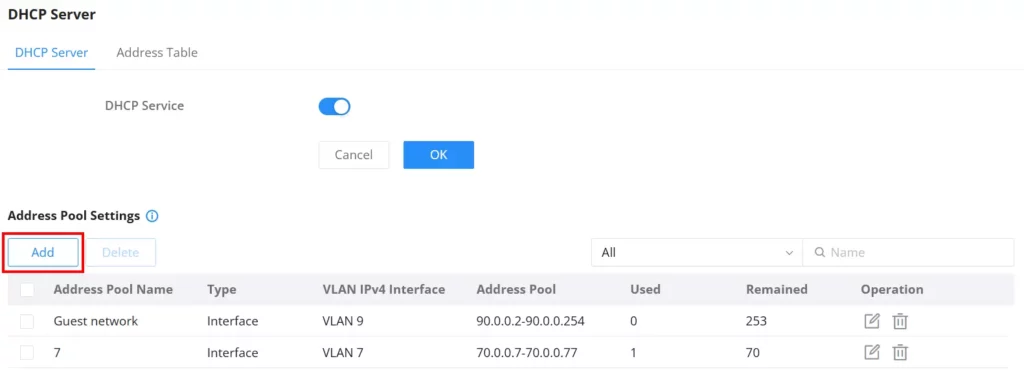 DHCP-Server - Documentation Center