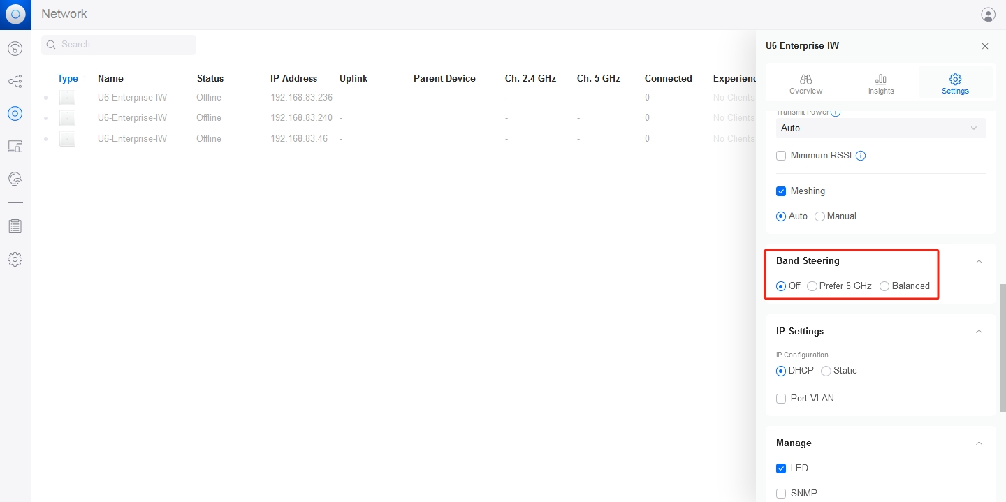 Unifi-Band-steering - Documentation Center