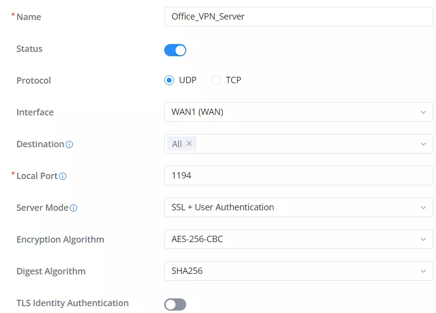 OpenVPN Server part 1 - Documentation Center