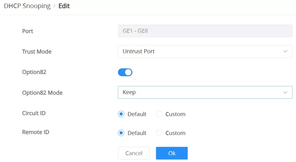 DHCP-Snooping-port-edit - Documentation Center