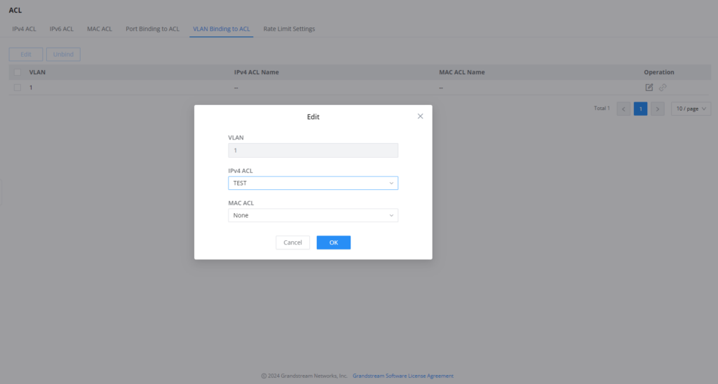RSPAN add VLAN Binding to ACL - Documentation Center
