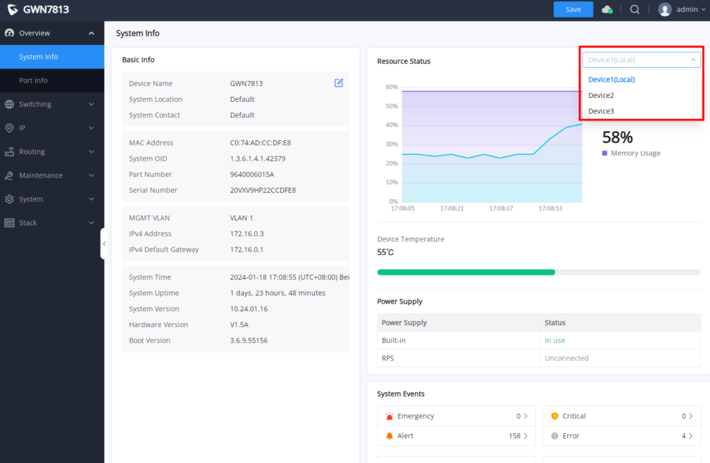 Stack system information - Documentation Center