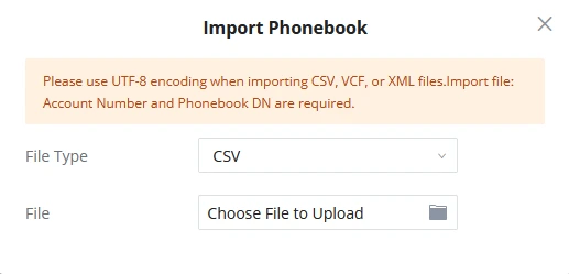 Import-Phonebook - Documentation Center