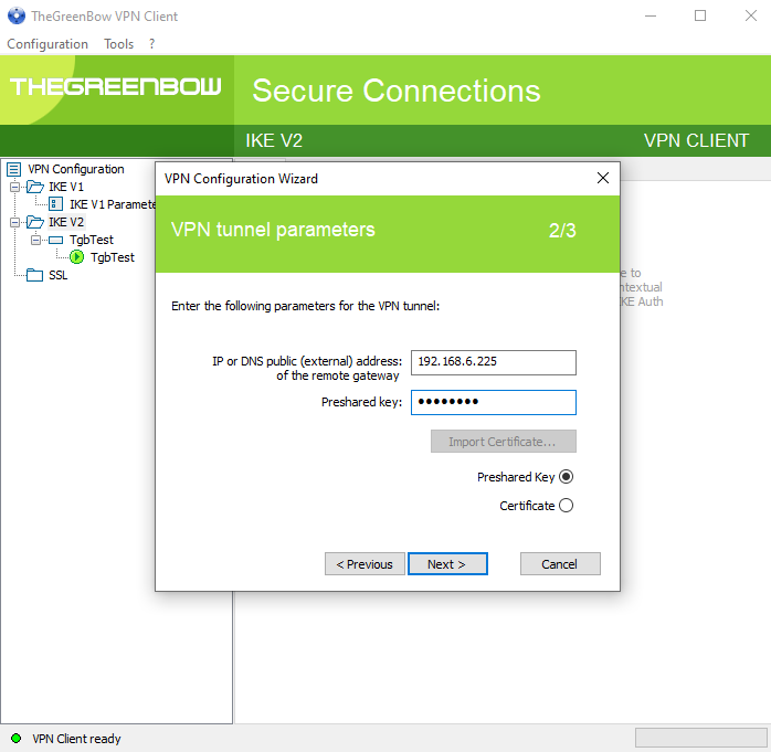 PreShared Key - Documentation Center