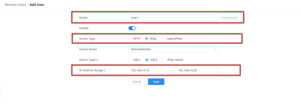 Remote User configuration - Documentation Center