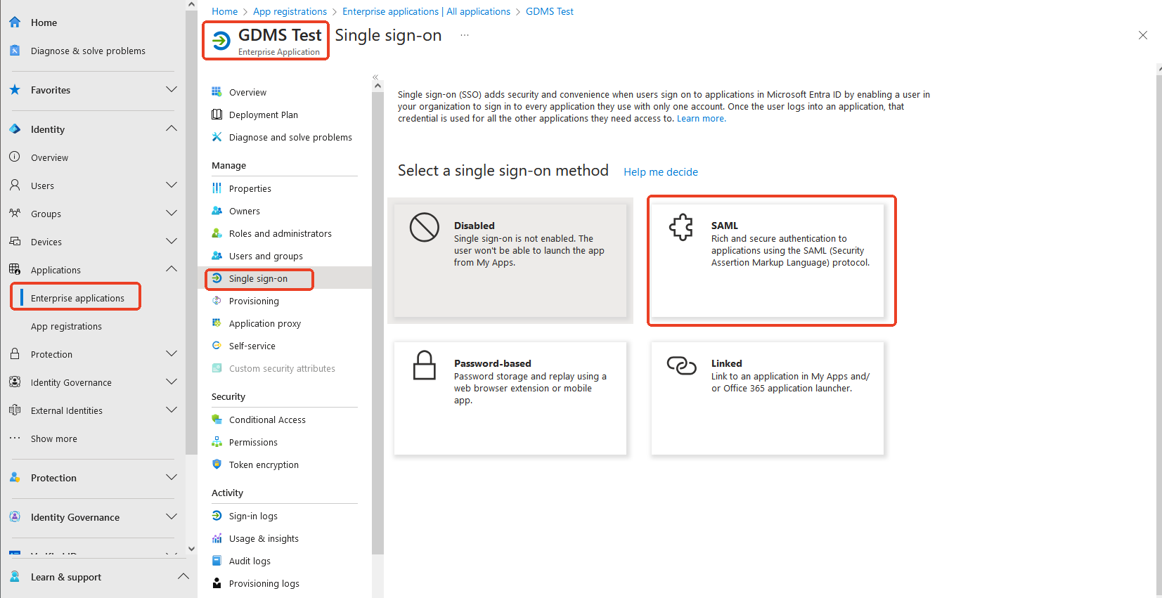 GDMS SAML SSO Add Role Parameters - Documentation Center