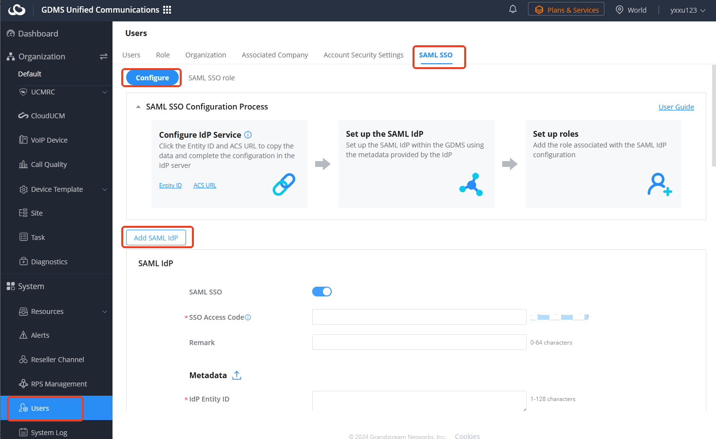 21-Configure SAML SSO (GDMS) - Documentation Center