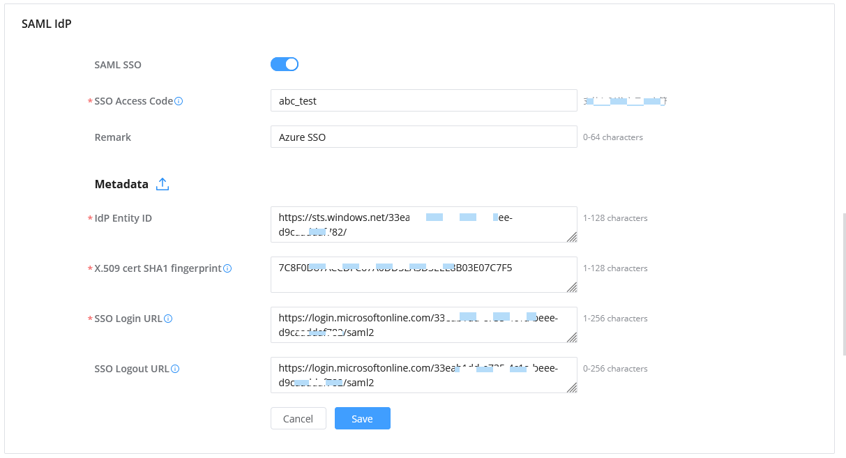 22-Add SAML IdP (GDMS) - Documentation Center