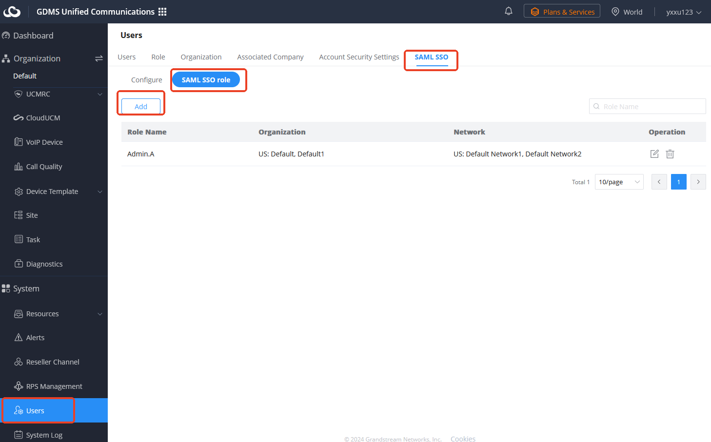 GDMS SAML SSO Add Role Parameters - Documentation Center