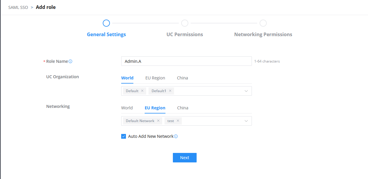 GDMS SAML SSO Add Role Parameters - Documentation Center