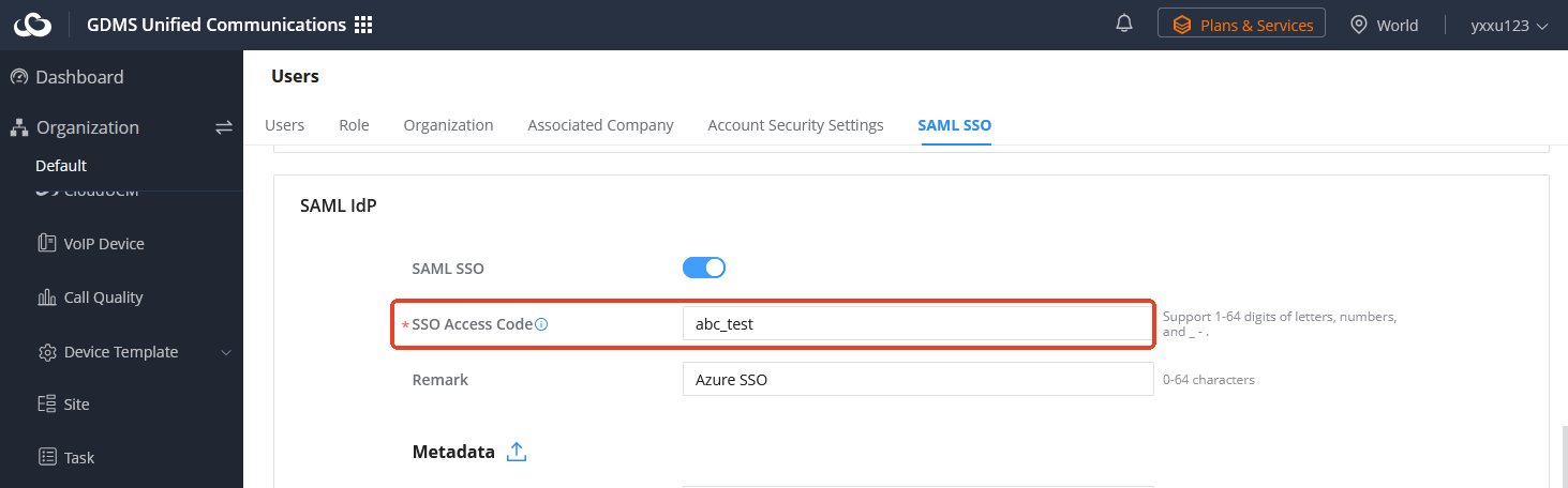 3-SSO Access Code Configuration - Documentation Center