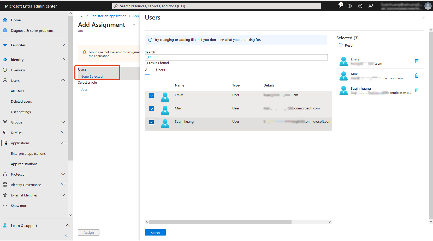 9-Select Users - Documentation Center