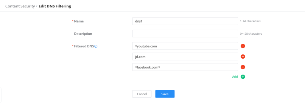 DNS Filtering - Documentation Center