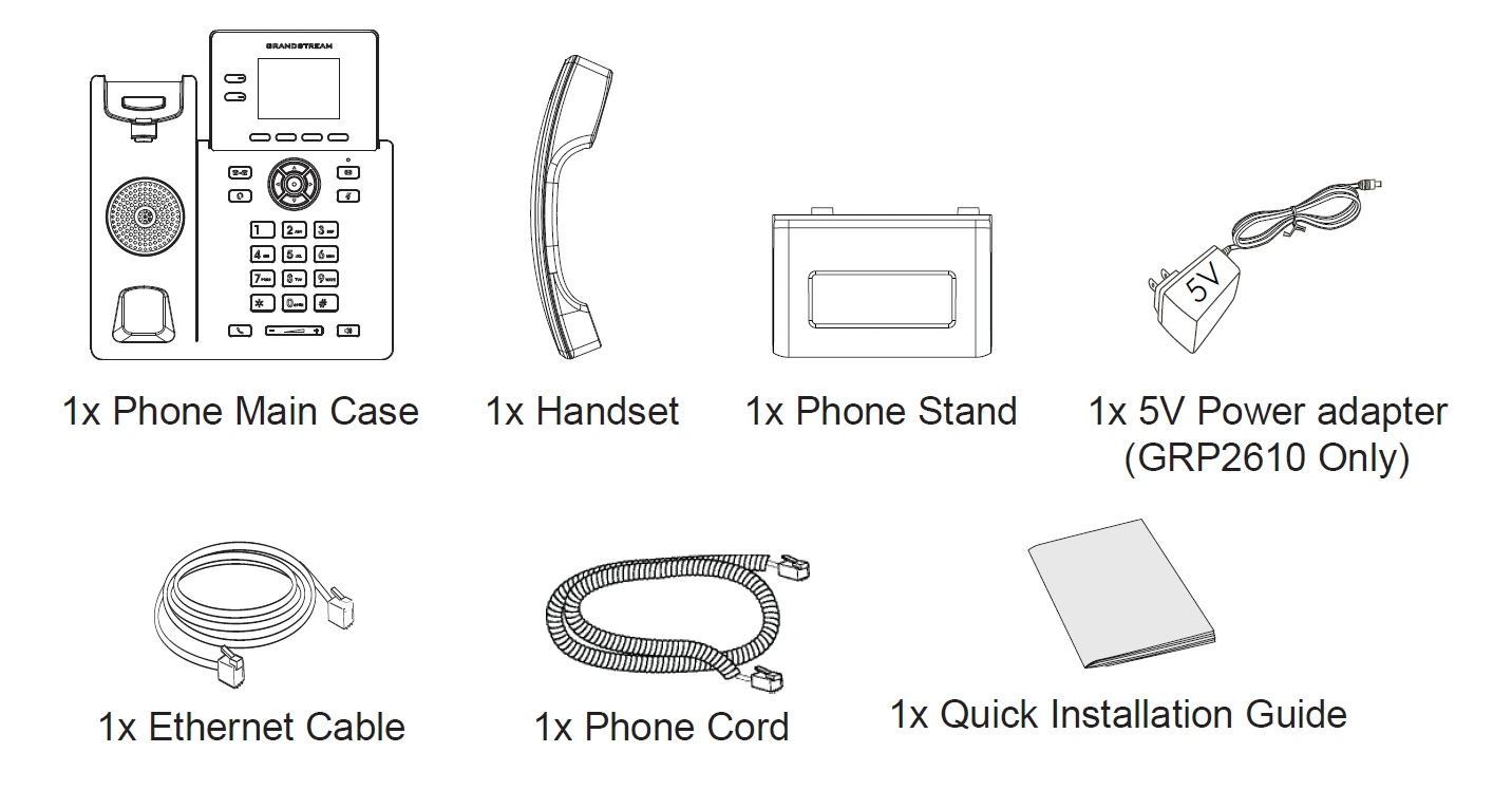 GRP2610_P_Package_Content - Documentation Center