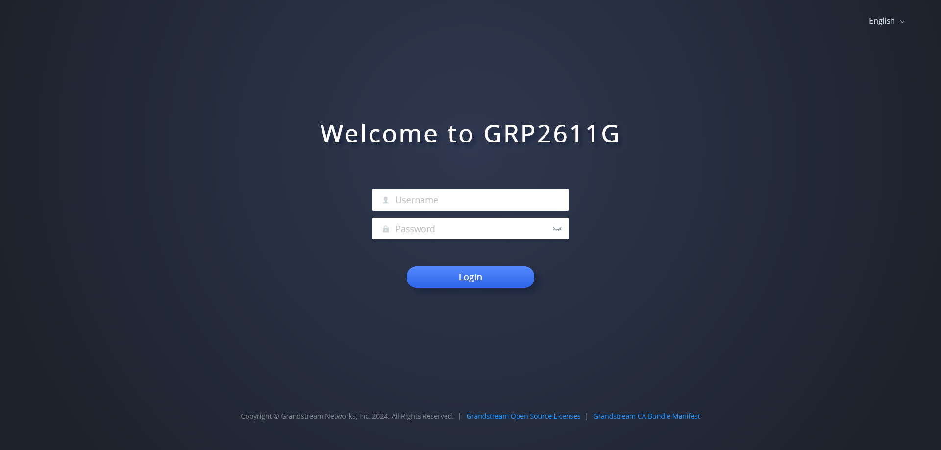 GRP2611G_WebUI - Documentation Center