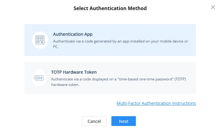Select-Authentication-Method - Documentation Center