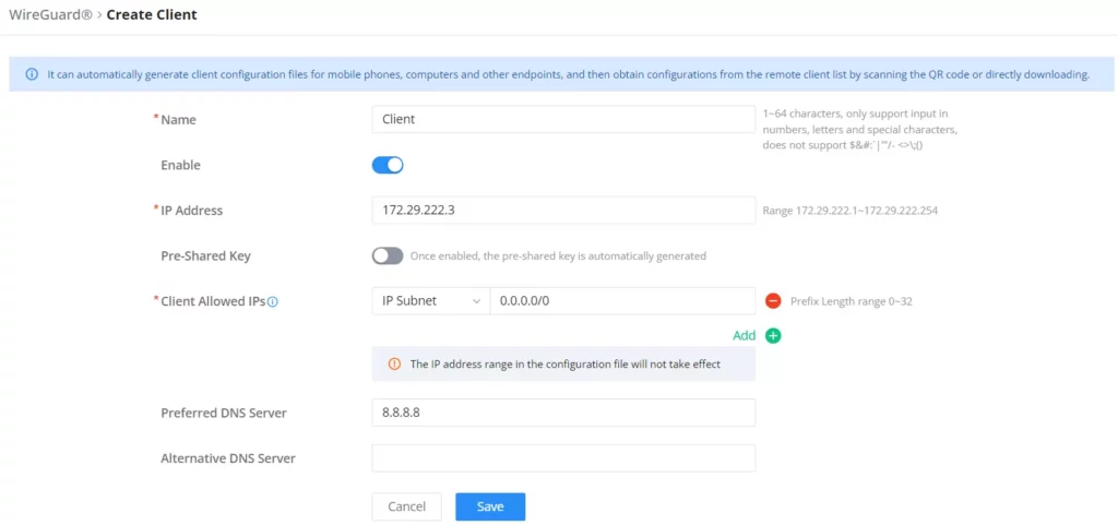 add-client-wireguard® - Documentation Center