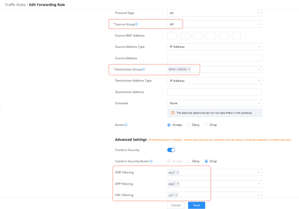content security action2 - Documentation Center