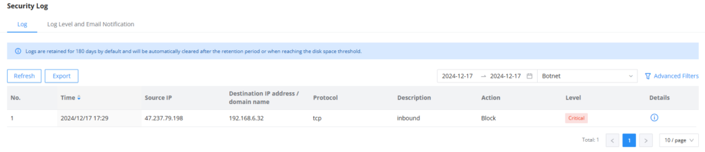Blocked Attack - Documentation Center