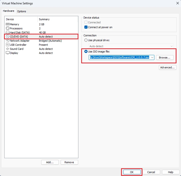 Configure ISO file - Documentation Center