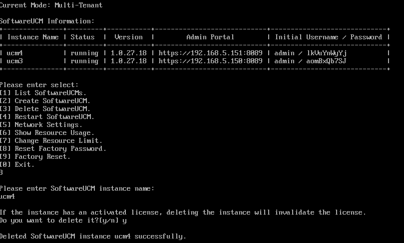 Delete SoftwareUCM - Documentation Center