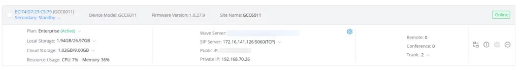 Secondary Standby GCC GDMS UC - Documentation Center