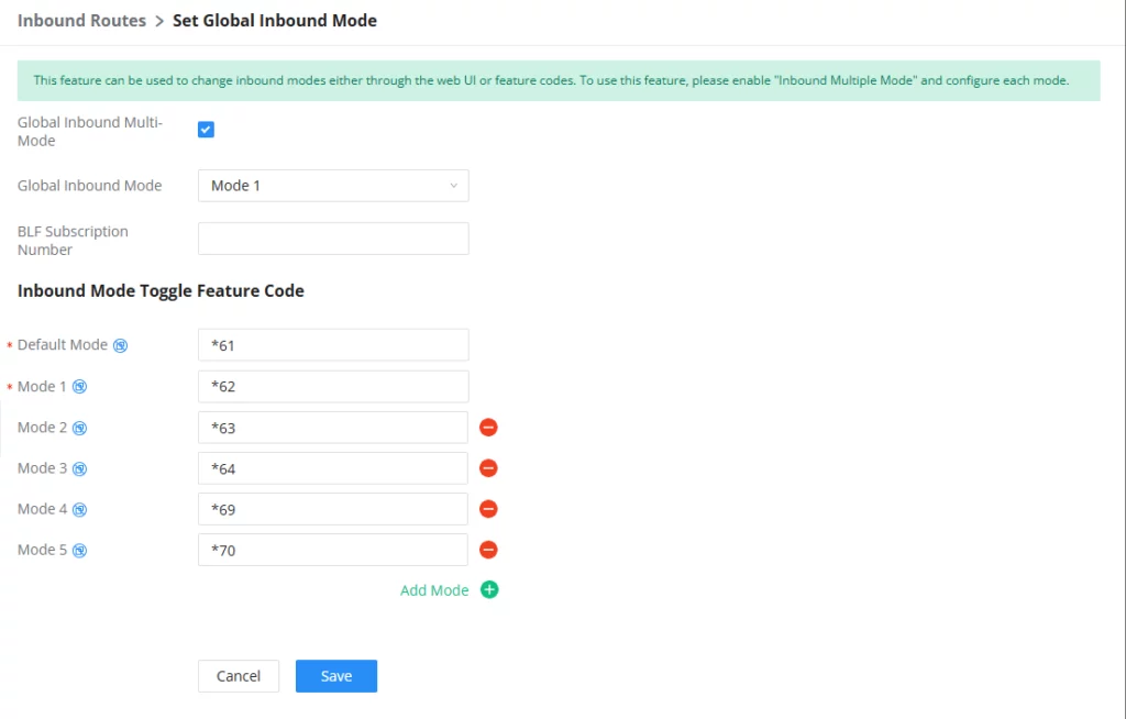 Set-Global-Inbound-Mode - Documentation Center