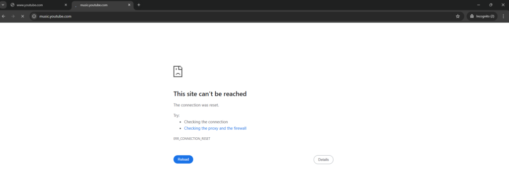 blocked youtube apps - Documentation Center