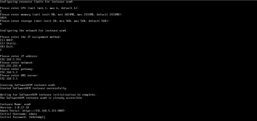 creating instance - Documentation Center