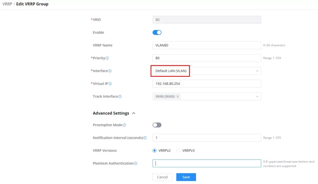 gcc-2-vrrp-vlan-group - Documentation Center