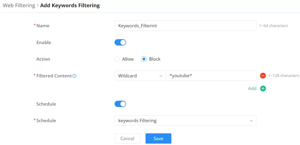 keywords-filtering - Documentation Center