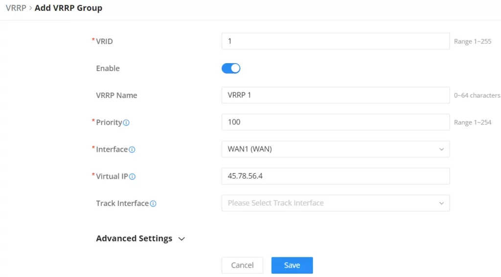 single-isp-wan-vrrp - Documentation Center