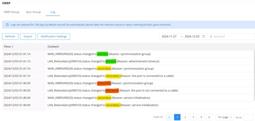 vrrp-logs - Documentation Center
