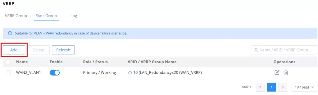 vrrp-sync-add - Documentation Center