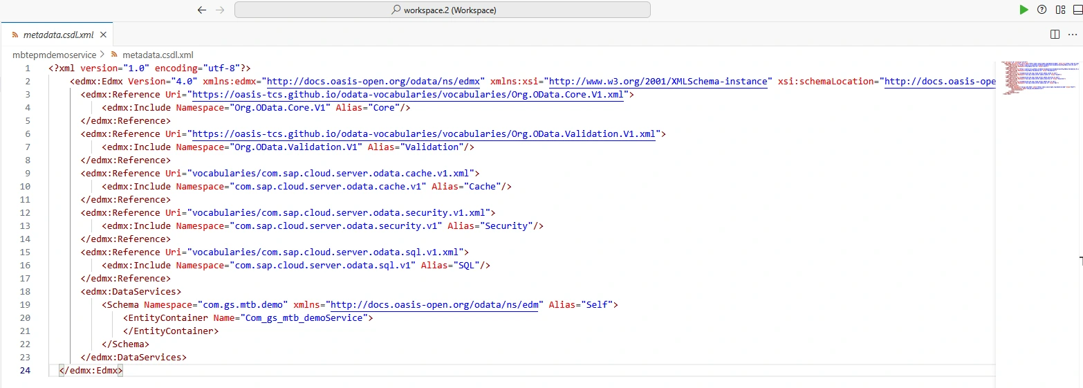 Metadata file - Documentation Center