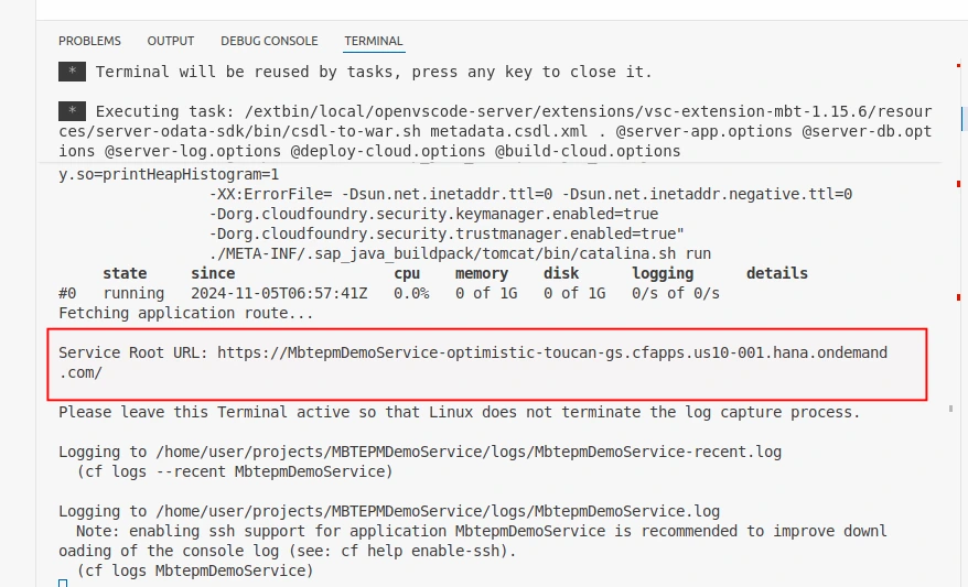 Service Root URL - Documentation Center