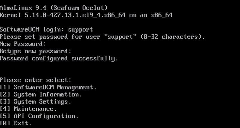 Setting-Support-Password - Documentation Center