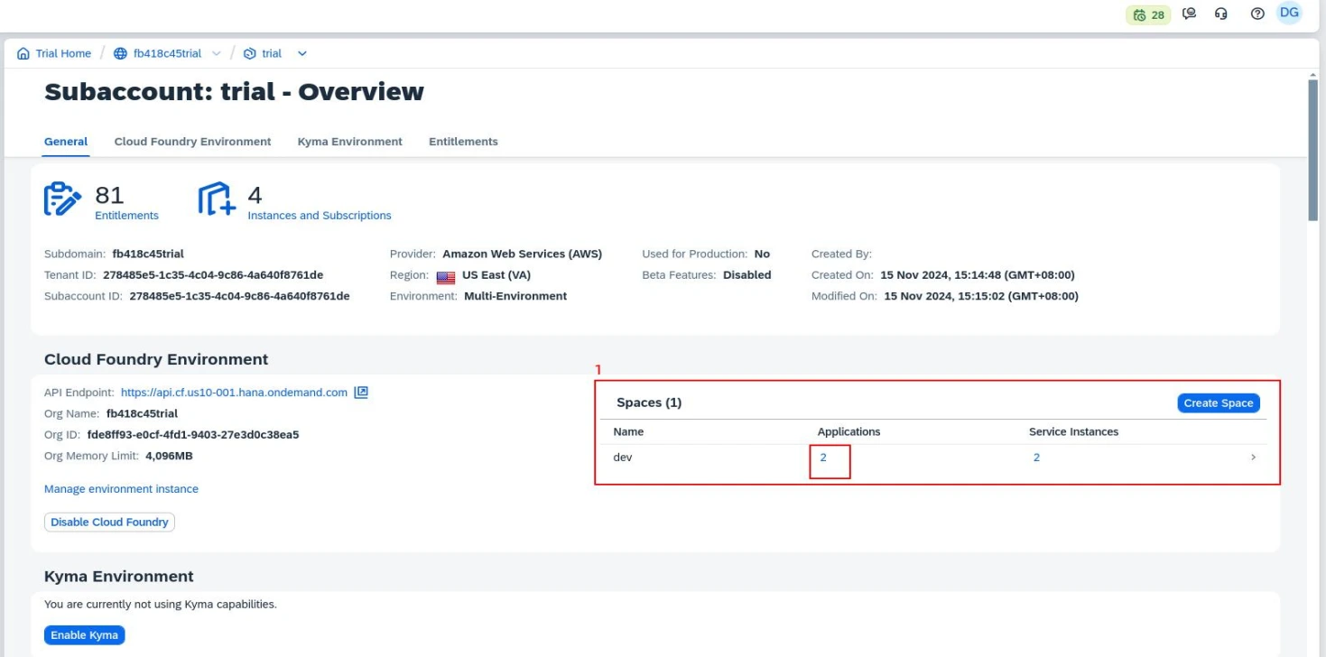 Subaccount general settings - Documentation Center