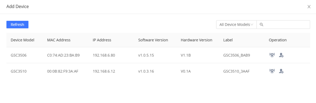 Add Device - Documentation Center