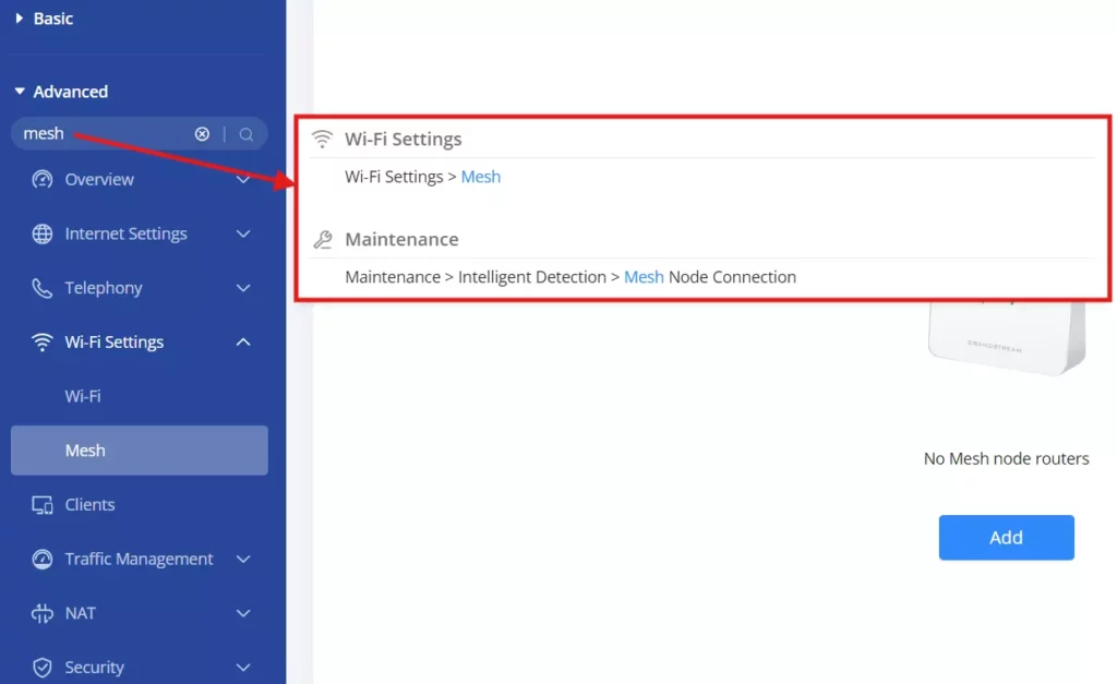 GWN7062ET-search - Documentation Center