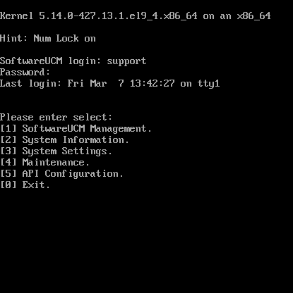 SoftwareUCM-Env-Main-Menu - Documentation Center
