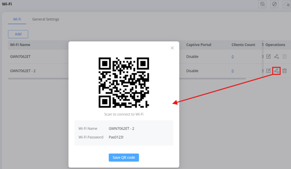 Wi-Fi-page-tab-wifi-part-3-after-add-wifi-it-can-be-shared-with-this-button-or-save-the-QR-code-as-an-image - Documentation Center