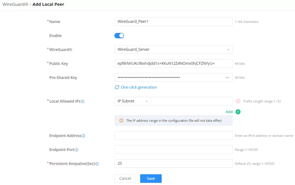 Wiregurad-add-manual-peer - Documentation Center