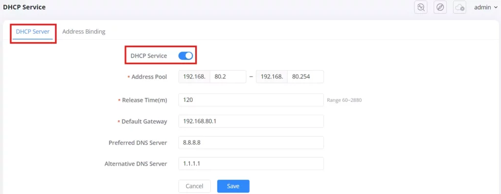 dhcp-servser - Documentation Center