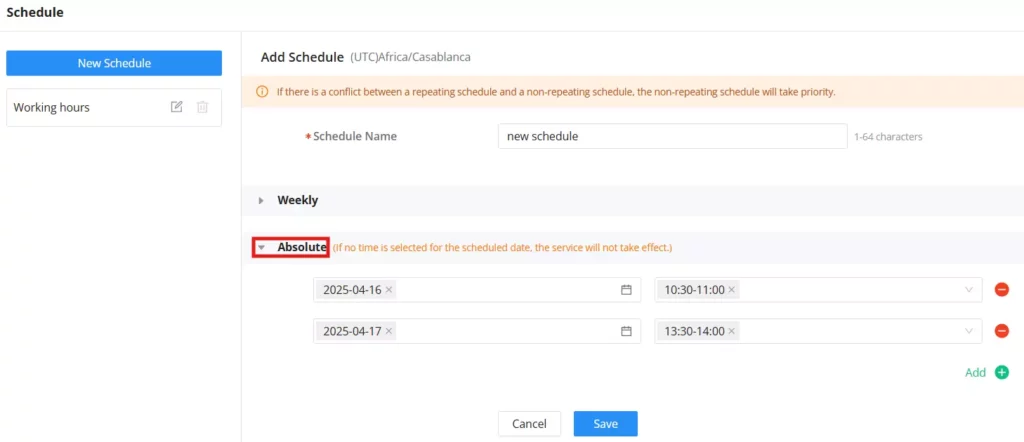 3-schedule-when-adding-new-schedule-users-can-specify-weekly-or-absolute - Documentation Center