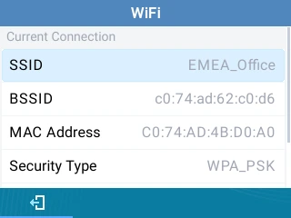 Current Wi-Fi - Documentation Center