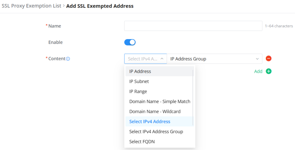 SSL-Proxy-Exemption-ListAdd-SSL-Exempted-Address - Documentation Center